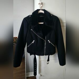 ZARA moto style Suede jacket